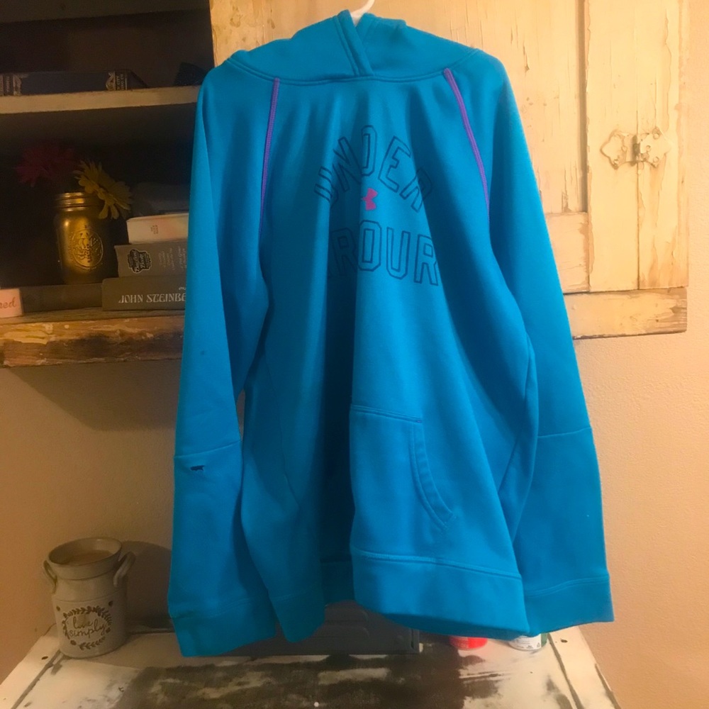 Under armor sweatshirt blue